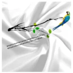 Generic Men's Casual Floral Printed Cotton Blend Unstitched Shirt Fabric 1.6 Mtrs (White)