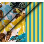 Generic Men's Casual Floral Printed Cotton Blend Unstitched Shirt Fabric 1.6 Mtrs (Green) - Image 2