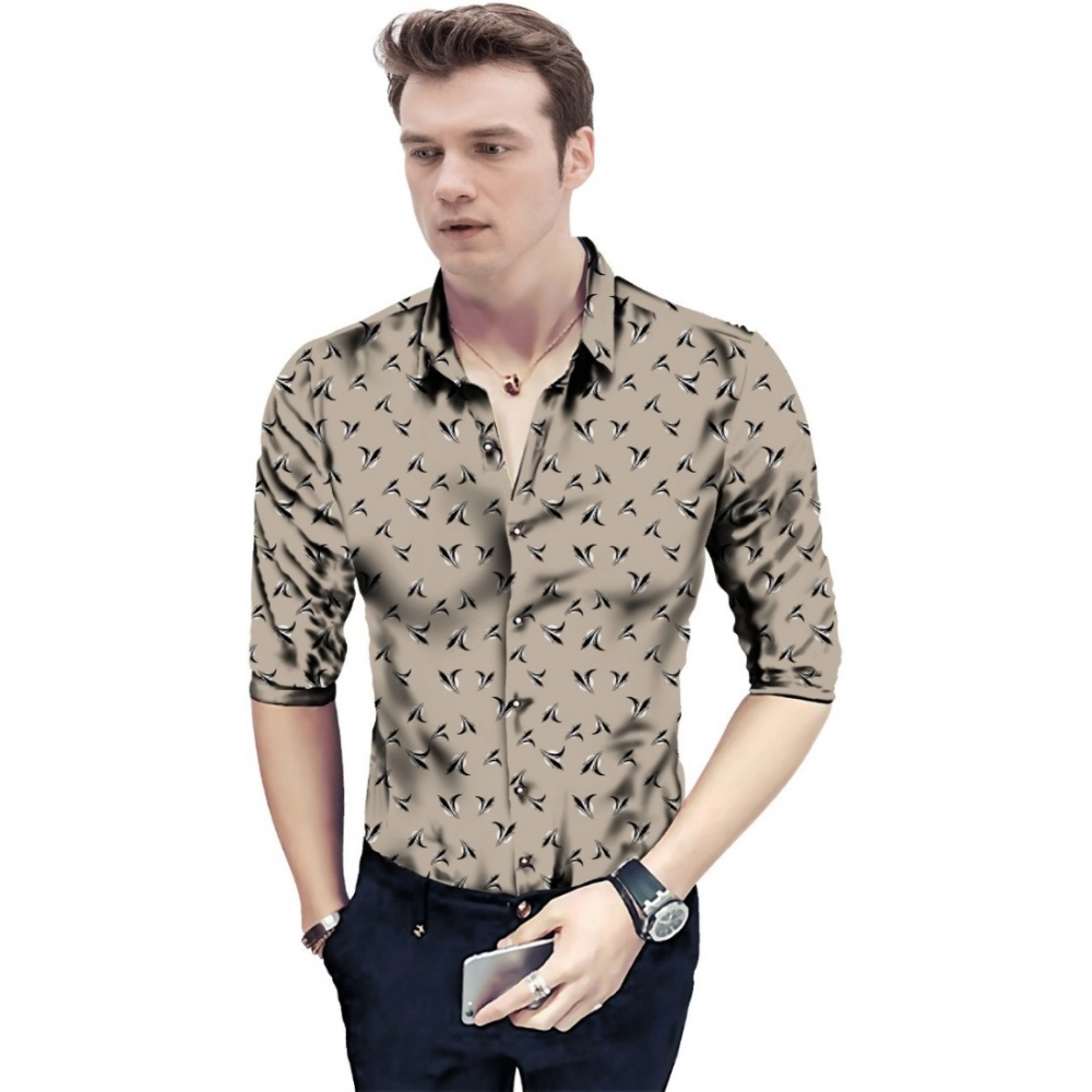 53903468169_679b454ef8_o_d-1000x1000-1.webp Generic Men's Casual Floral Printed Cotton Blend Unstitched Shirt Fabric 1.6 Mtrs (Brown) - Image 1
