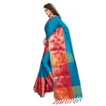 Generic Women's Jacquard Woven Saree With Unstitched Blouse 5.5Mtr (Multicolor) - Image 3