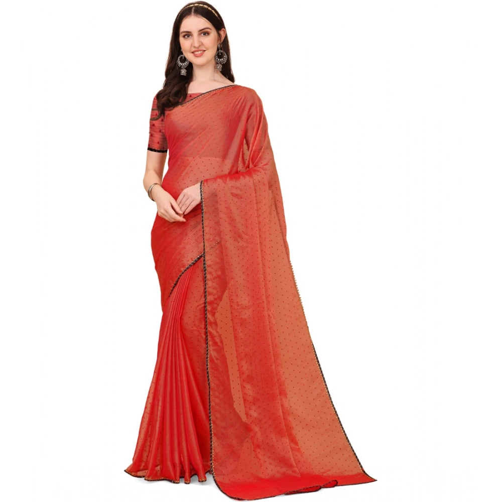 53926358428_1a890c5edf_o_d-1000x1000-1.webp Generic Women's Silk Blend Embellished Saree With Unstitched Blouse 5.5Mtr (Red) - Image 1