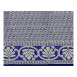 Generic Women's Jacquard Woven Saree With Unstitched Blouse 5.5Mtr (Blue) - Image 2