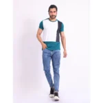 Generic Men's Casual Cotton Printed Round Neck Half Sleeve T-Shirt (Green) - Image 7