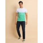 Generic Men's Casual Cotton Printed Round Neck Half Sleeve T-Shirt (Green) - Image 6