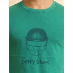 Generic Men's Casual Cotton Printed Round Neck Half Sleeve T-Shirt (Green) - Image 6