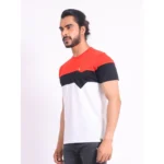 Generic Men's Casual Cotton Printed Round Neck Half Sleeve T-Shirt (Red) - Image 3