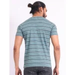 Generic Men's Casual Cotton Printed Round Neck Half Sleeve T-Shirt (Gery) - Image 2