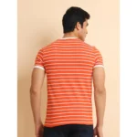 Generic Men's Casual Cotton Printed Round Neck Half Sleeve T-Shirt (Rust) - Image 2