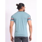 Generic Men's Casual Cotton Printed Round Neck Half Sleeve T-Shirt (Grey) - Image 2