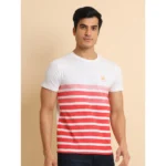 Generic Men's Casual Cotton Printed Round Neck Half Sleeve T-Shirt (Red) - Image 3