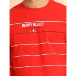 Generic Men's Casual Cotton Printed Round Neck Half Sleeve T-Shirt (Red) - Image 6