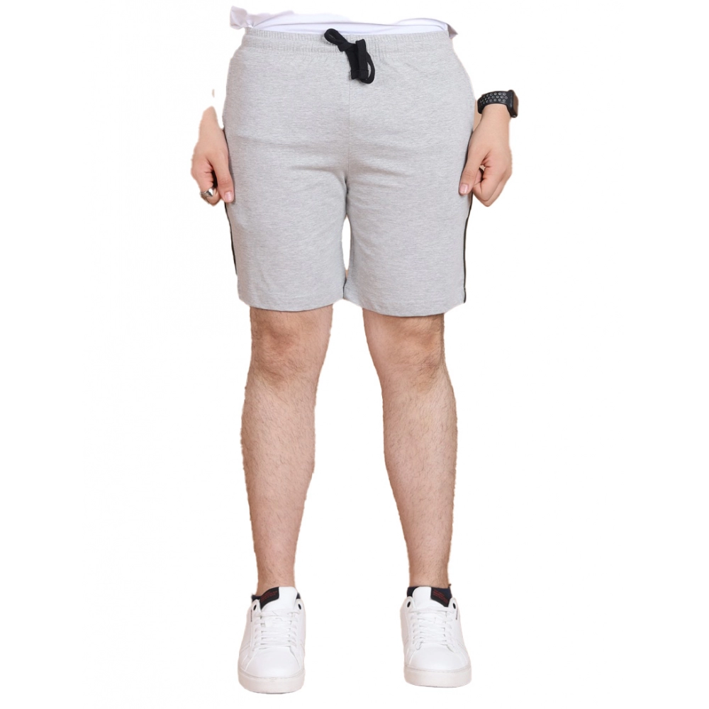 53989653668_c28f6dca63_o_d-1000x1000-1.webp Generic Men's Casual Cotton Striped Above knee Shorts (Greymelange) - Image 1