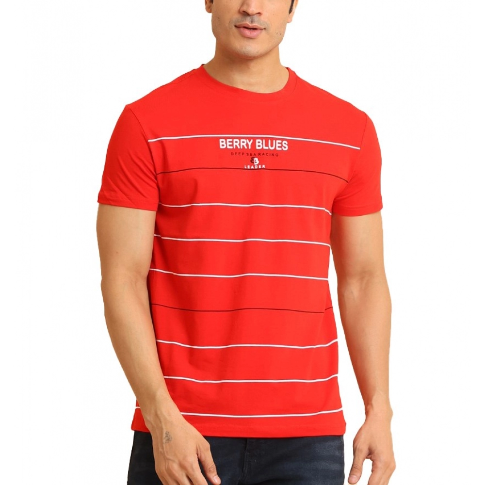 53989845135_91fbe36efb_o_d-1000x1000-1.webp Generic Men's Casual Cotton Printed Round Neck Half Sleeve T-Shirt (Red) - Image 1