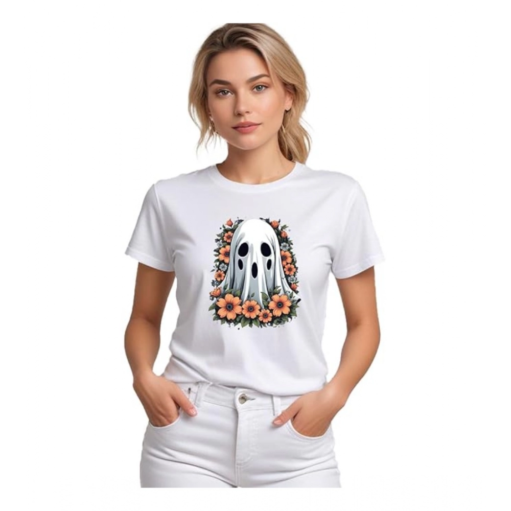 54009430797_bdfb9a3103_o_d-1000x1000-1.webp Generic Women's Polyester Solid Printed Round Neck Half Sleeve T-shirt (White) - Image 1