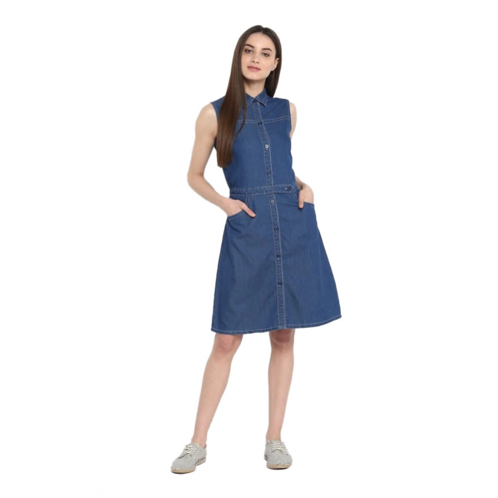 54041959845_12620828bd_o_d-1000x1000-1.webp Generic Women's Denim Solid Sleeveless Above Knee Dress (Blue) - Image 1
