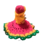 Generic Laddu Gopal Tharad Dress Size: 0 To 6 (Red-Yellow-Green) - Image 2