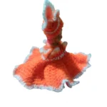 Generic Laddu Gopal Tharad Dress Size: 0 To 6 (Orange-White) - Image 3