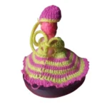 Generic Laddu Gopal Tharad Dress Size: 0 To 6 (Pink-Yellow) - Image 3