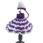 Generic Laddu Gopal Tharad Dress Size: 0 To 6 (White-Lavender) - Image 3