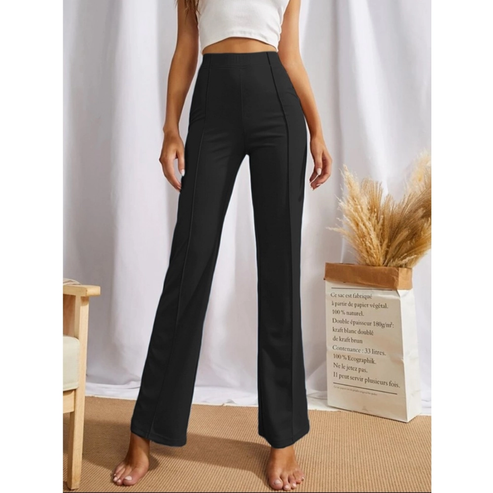 54165742834_ae99353695_o_d-1000x1000-1.webp Generic Women's Polyester Solid Regular Fit Pant (Black) - Image 1