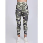 Generic Women's Polyester Spandex Printed Ankle Length High Rise Slip On Tights (Grey) - Image 3