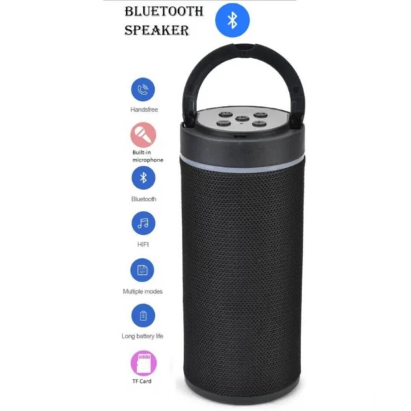 Generic Plastic Rubber Wireless KT125 Bluetooth Speaker (Black)