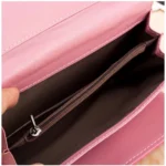 Generic Women's Faux Leather Medium Snap Button Wallet (Pink) - Image 2