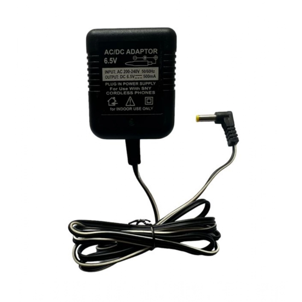 54314146360_8fd3dbbaec_o_d-1000x1000-1.webp Generic 6.5V 500mA DC Power Adapter Power Supply AC Input 200-240 V for Toys- Cordless Phones- FM Radio- Other Electronic - IT Gadgets (Black) - Image 1