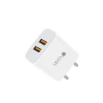 Generic VOXEL 18 Watt Double Usb Port Charger AB Plastic (White)