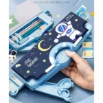 Generic Plastic Magnetic Pencil Case With Sharpener Compass Box For Kids (Multicolor ) - Image 3