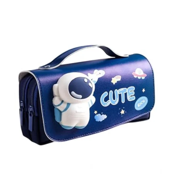 Generic Polyester 3D Pencil Pouch Stationary Storage Box For Kids (Multicolor )