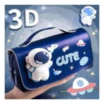 Generic Polyester 3D Pencil Pouch Stationary Storage Box For Kids (Multicolor ) - Image 2