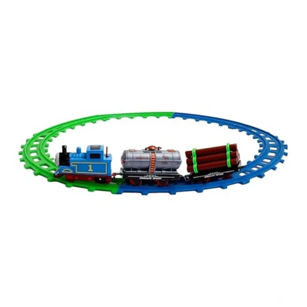Generic Plastic Thomas Express Train 11Pcs Toy Set With Tracks (Multicolor)
