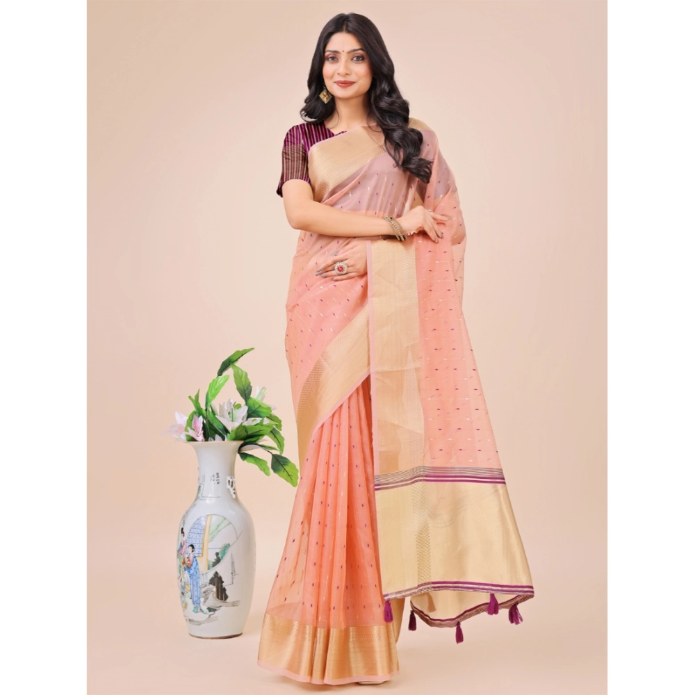 54441556947_e51be4de93_o_d-1000x1000-1.webp Generic Women's Organza Printed Saree With Unstitched Blouse 5.5Mtr (Light Pink) - Image 1
