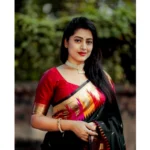 Generic Women's Silk Printed Saree With Unstitched Blouse 5.5Mtr (Multicolor) - Image 3