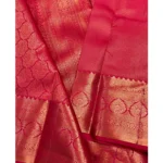 Generic Women's Silk Printed Saree With Unstitched Blouse 5.5Mtr (Rani Pink) - Image 2