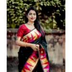 Generic Women's Silk Printed Saree With Unstitched Blouse 5.5Mtr (Multicolor) - Image 2