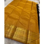 Generic Women's Silk Printed Saree With Unstitched Blouse 5.5Mtr (Black) - Image 2