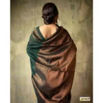 Generic Women's Silk Printed Saree With Unstitched Blouse 5.5Mtr (Green) - Image 2