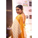 Generic Women's Silk Printed Saree With Unstitched Blouse 5.5Mtr (Off White-Yellow) - Image 3