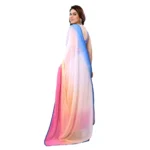Generic Women's Small Lace Georgette Solid Ready-to-Wear Saree With Unstitched Blouse 5.5 Mtr (Multicolor) - Image 3
