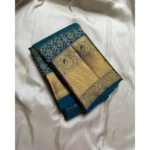 Generic Women's Silk Printed Saree With Unstitched Blouse 5.5Mtr (Rama)