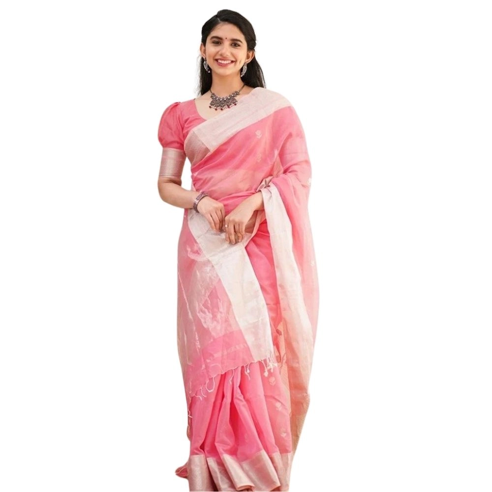 54465973404_943f4e0a2c_o_d-1000x1000-1.webp Generic Women's Cotton Printed Saree With Unstitched Blouse 5.5Mtr (Pink) - Image 1