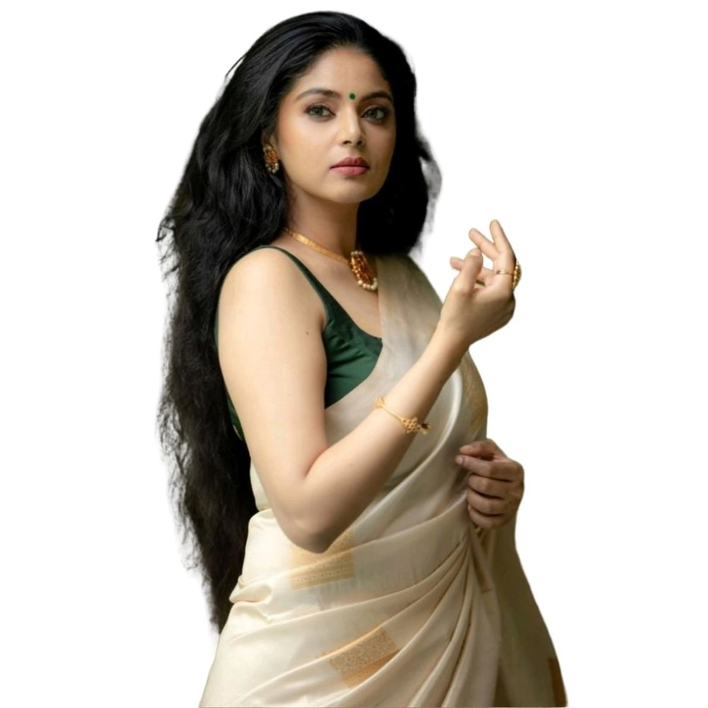 54465974244_975d6f7e86_o_d-1000x1000-1.webp Generic Women's Silk Printed Saree With Unstitched Blouse 5.5Mtr (Off White) - Image 1