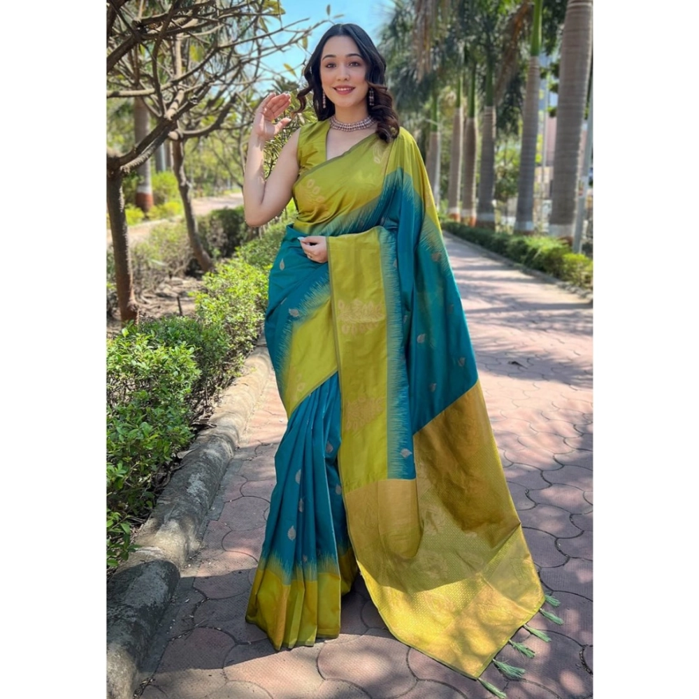 54465974479_596faa552c_o_d-1000x1000-1.webp Generic Women's Silk Printed Saree With Unstitched Blouse 5.5Mtr (Rama) - Image 1