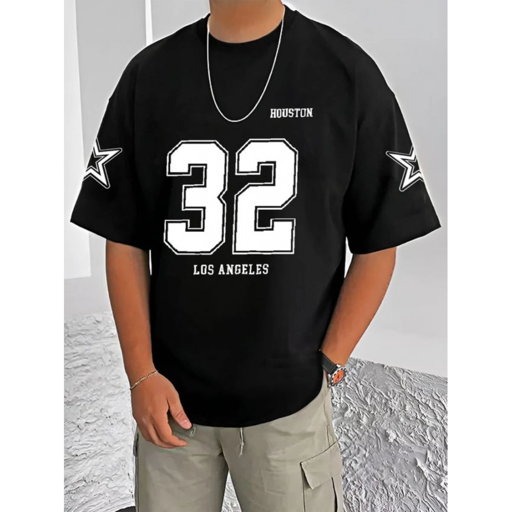 54521146570_2f5069aeea_o_d-1000x1000-1.webp Generic Men's Casual Cotton Blend Printed Round Neck Half Sleeve T-Shirt (Black) - Image 1