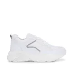 Generic Women's Casual Mesh Printed Lace-Ups Shoes (White) - Image 3