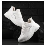Generic Women's Casual Mesh Printed Lace-Ups Shoes (White) - Image 4