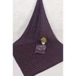 Generic Women's Printed Brasso Saree With Unstitched Blouse (Magenta, 5-6 Mtrs) - Image 5