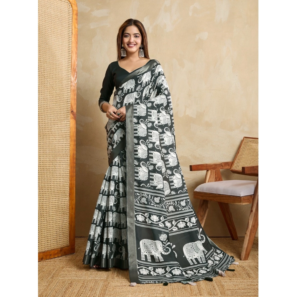 PID-62367-Generic-Womens-Silk-Blend-Printed-Saree-With-Unstitched-Blouse-5-5-Mtr-Green-1-1000x1000-1.webp Generic Women's Silk Blend Printed Saree With Unstitched Blouse 5.5Mtr (Green) - Image 1